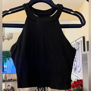 ALO high neck workout top with built in bra